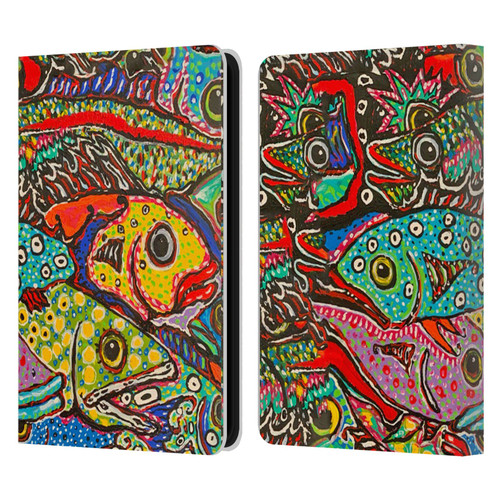 Mad Dog Art Gallery Assorted Designs Many Mad Fish Leather Book Wallet Case Cover For Amazon Kindle 11th Gen 6in 2022