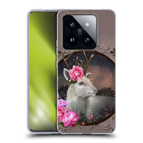 Ash Evans Animals White Deer Soft Gel Case for Xiaomi 14 Pro