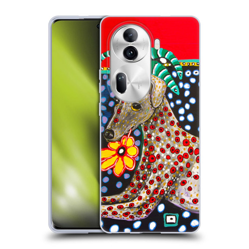 Mad Dog Art Gallery Dogs 2 Greyhound Soft Gel Case for OPPO Reno11 Pro