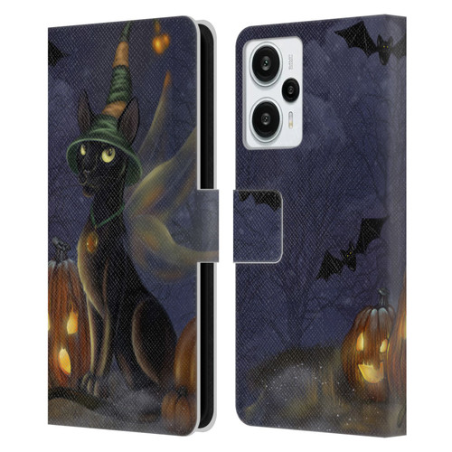 Ash Evans Black Cats The Witching Time Leather Book Wallet Case Cover For Xiaomi Redmi Note 12T