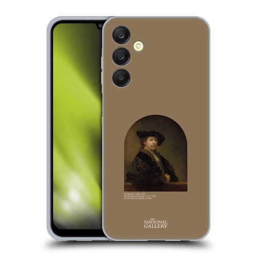 The National Gallery People Rembrandt Self Portrait Age 34 Soft Gel Case for Samsung Galaxy A25 5G