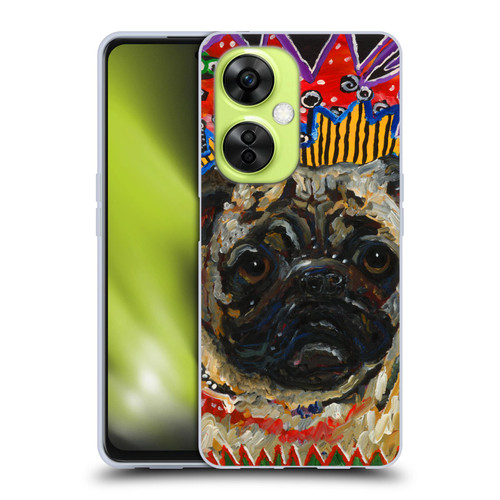 Mad Dog Art Gallery Dogs Pug Soft Gel Case for OnePlus Nord CE 3 Lite 5G