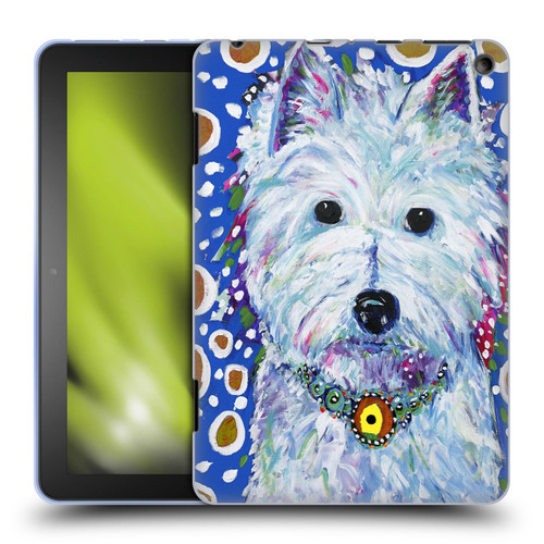 Mad Dog Art Gallery Dogs Westie Soft Gel Case for Amazon Fire HD 8/Fire HD 8 Plus 2020