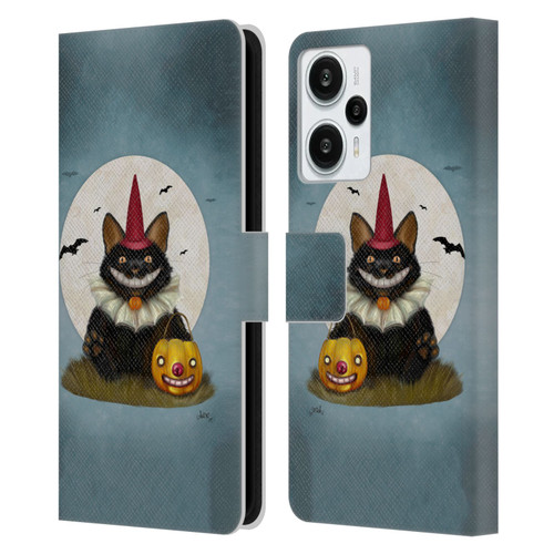 Ash Evans Black Cats 2 Party Cat Leather Book Wallet Case Cover For Xiaomi Redmi Note 12T
