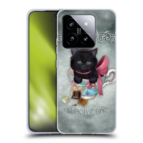 Ash Evans Black Cats Tea Soft Gel Case for Xiaomi 14