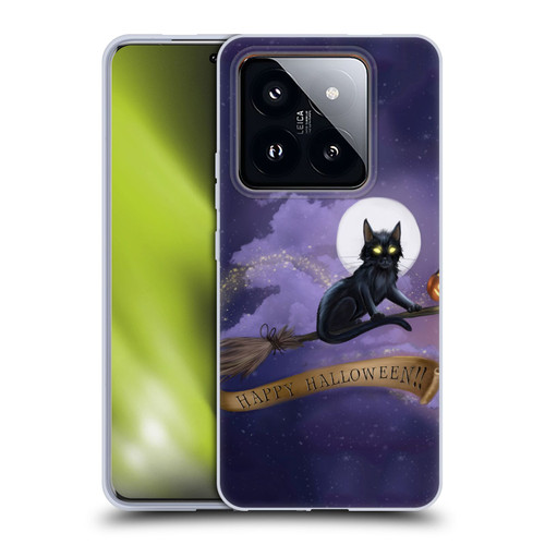 Ash Evans Black Cats Happy Halloween Soft Gel Case for Xiaomi 14 Pro