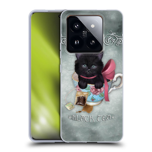 Ash Evans Black Cats Tea Soft Gel Case for Xiaomi 14 Pro