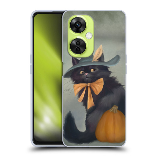 Ash Evans Black Cats 2 Halloween Pumpkin Soft Gel Case for OnePlus Nord CE 3 Lite 5G
