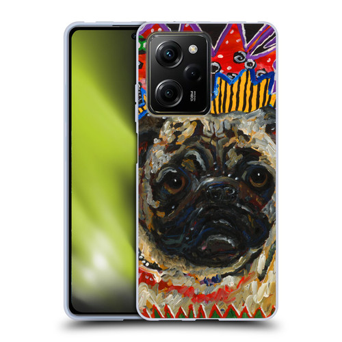 Mad Dog Art Gallery Dogs Pug Soft Gel Case for Xiaomi Redmi Note 12 Pro 5G