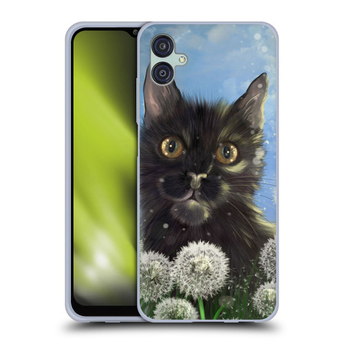 Ash Evans Black Cats 2 Dandelions Soft Gel Case for Samsung Galaxy M04 5G / A04e