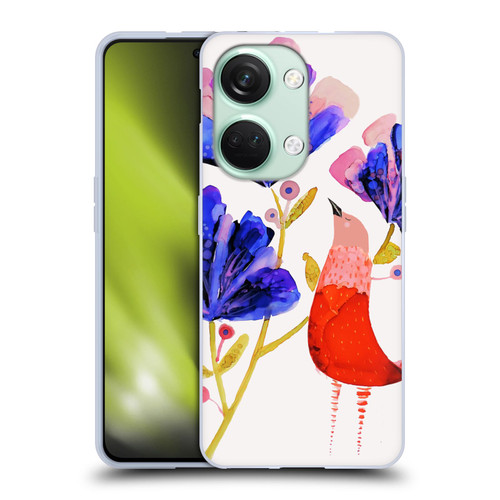 Sylvie Demers Birds 3 Red Soft Gel Case for OnePlus Nord 3 5G