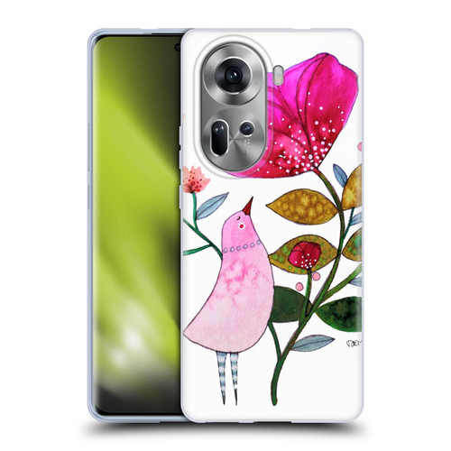 Sylvie Demers Birds 3 Crimson Soft Gel Case for OPPO Reno11