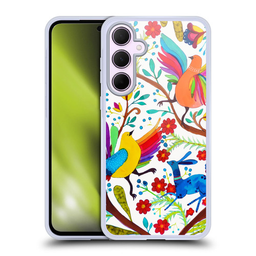 Sylvie Demers Floral Rainbow Wings Soft Gel Case for Samsung Galaxy A35 5G