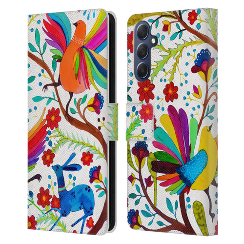 Sylvie Demers Floral Rainbow Wings Leather Book Wallet Case Cover For Samsung Galaxy M54 5G