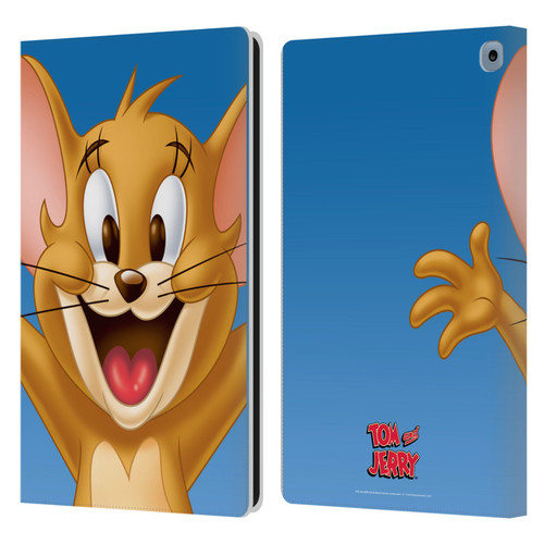 Tom and Jerry Full Face Jerry Leather Book Wallet Case Cover For Amazon Fire HD 10 / Plus 2021