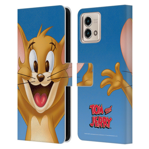 Tom and Jerry Full Face Jerry Leather Book Wallet Case Cover For Motorola Moto G Stylus 5G 2023