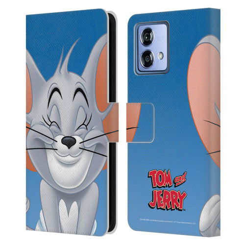 Tom and Jerry Full Face Nibbles Leather Book Wallet Case Cover For Motorola Moto G84 5G