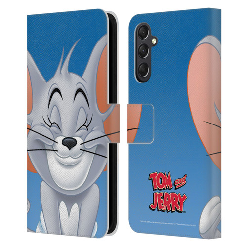Tom and Jerry Full Face Nibbles Leather Book Wallet Case Cover For Samsung Galaxy A24 4G / M34 5G