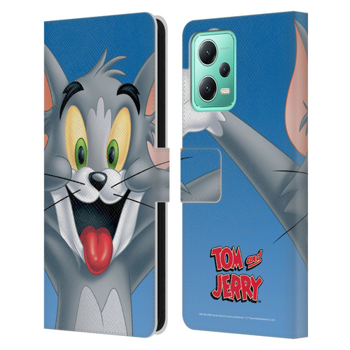 Tom and Jerry Full Face Tom Leather Book Wallet Case Cover For Xiaomi Redmi Note 12 5G