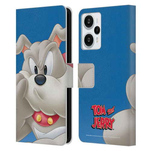 Tom and Jerry Full Face Spike Leather Book Wallet Case Cover For Xiaomi Redmi Note 12T