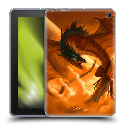 Piya Wannachaiwong Dragons Of Fire Sunrise Soft Gel Case for Amazon Fire 7 2022