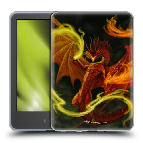 Piya Wannachaiwong Dragons Of Fire Magical Soft Gel Case for Amazon Kindle 11th Gen 6in 2022