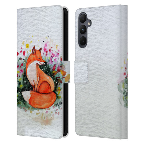 Sylvie Demers Nature Fox Beauty Leather Book Wallet Case Cover For Samsung Galaxy A05s