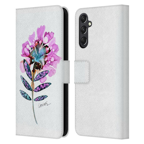 Sylvie Demers Nature Fleur Leather Book Wallet Case Cover For Samsung Galaxy A24 4G / M34 5G