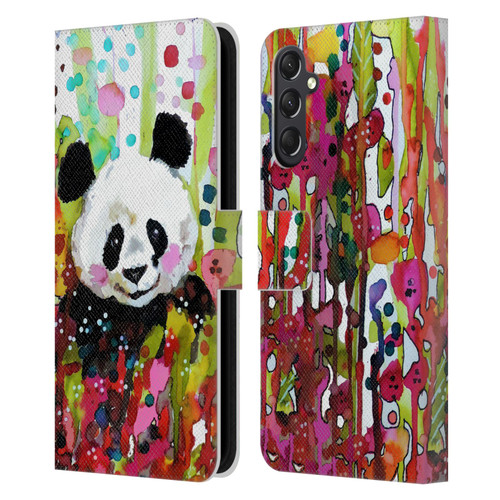 Sylvie Demers Nature Panda Leather Book Wallet Case Cover For Samsung Galaxy A24 4G / M34 5G