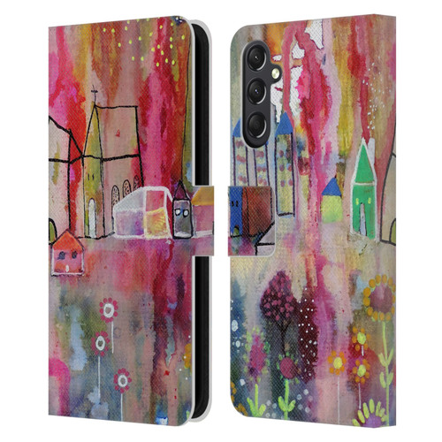 Sylvie Demers Nature House Horizon Leather Book Wallet Case Cover For Samsung Galaxy A24 4G / M34 5G