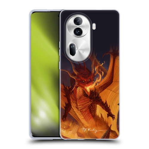 Piya Wannachaiwong Dragons Of Fire Dragonfire Soft Gel Case for OPPO Reno11 Pro