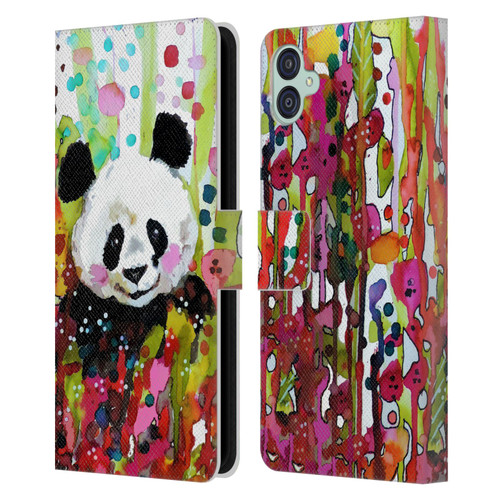 Sylvie Demers Nature Panda Leather Book Wallet Case Cover For Samsung Galaxy M04 5G / A04e