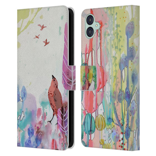 Sylvie Demers Nature Wings Leather Book Wallet Case Cover For Samsung Galaxy M04 5G / A04e