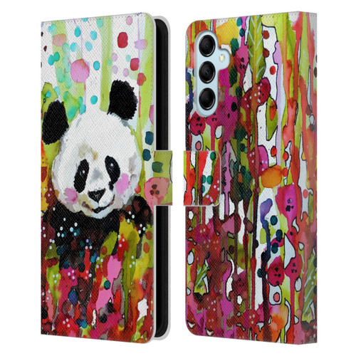 Sylvie Demers Nature Panda Leather Book Wallet Case Cover For Samsung Galaxy M14 5G