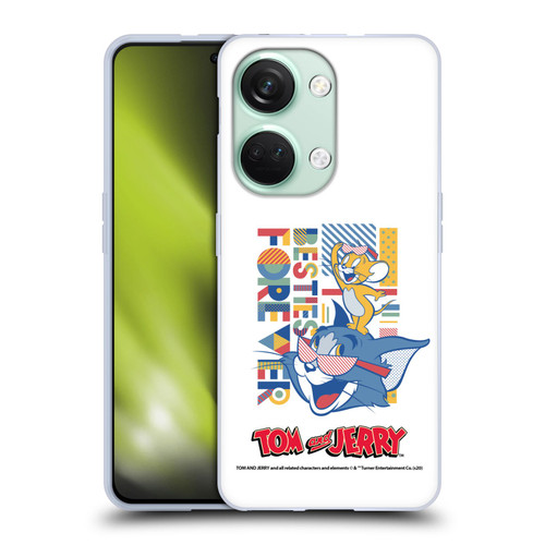 Tom and Jerry Color Blocks Besties Forever Soft Gel Case for OnePlus Nord 3 5G