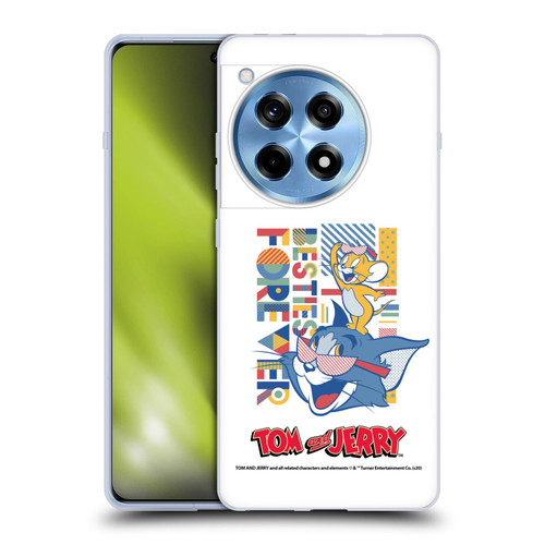 Tom and Jerry Color Blocks Besties Forever Soft Gel Case for OnePlus 12R