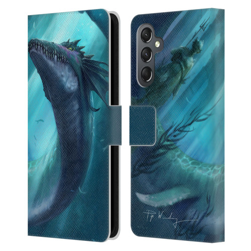 Piya Wannachaiwong Dragons Of Sea And Storms Dragon Of Atlantis Leather Book Wallet Case Cover For Samsung Galaxy A25 5G