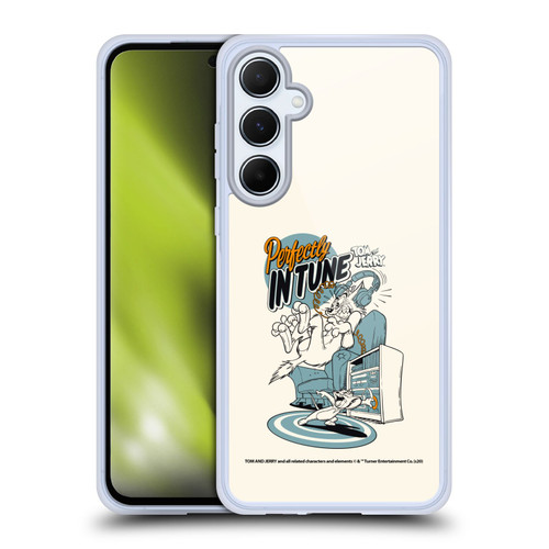 Tom and Jerry Illustration Perfectly In Tune Soft Gel Case for Samsung Galaxy A55 5G