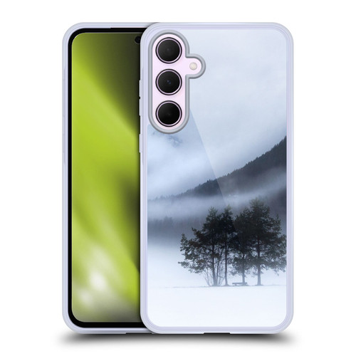 Patrik Lovrin Magical Foggy Landscape Fog, Mountains And A Tree Soft Gel Case for Samsung Galaxy A35 5G