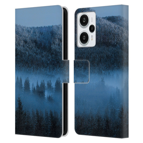Patrik Lovrin Magical Foggy Landscape Magical Fog Over Snowy Forest Leather Book Wallet Case Cover For Xiaomi Redmi Note 12T