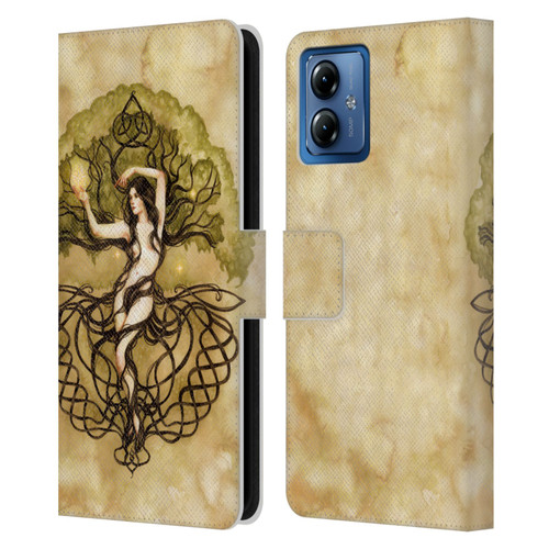 Selina Fenech Fantasy Earth Life Magic Leather Book Wallet Case Cover For Motorola Moto G14