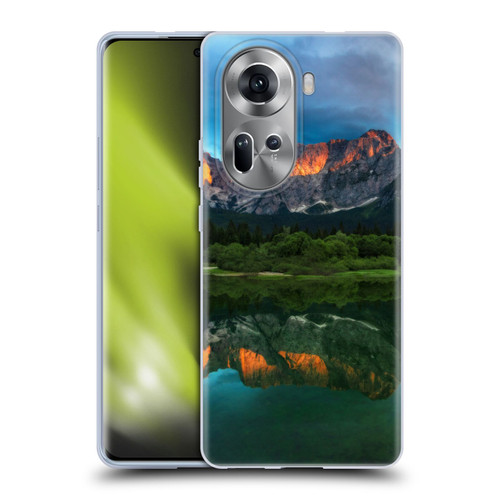 Patrik Lovrin Magical Lakes Burning Sunset Over Mountains Soft Gel Case for OPPO Reno11
