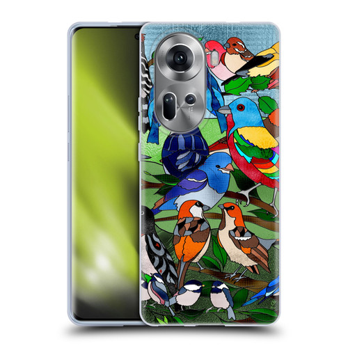 Suzan Lind Birds Stained Glass Soft Gel Case for OPPO Reno11