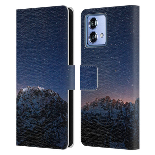 Patrik Lovrin Night Sky Stars Above Mountains Leather Book Wallet Case Cover For Motorola Moto G84 5G