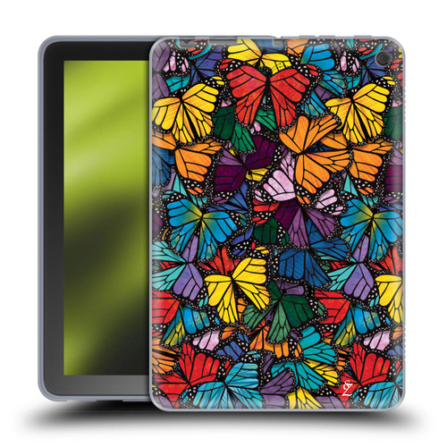 Suzan Lind Butterflies Monarch Soft Gel Case for Amazon Fire HD 8/Fire HD 8 Plus 2020