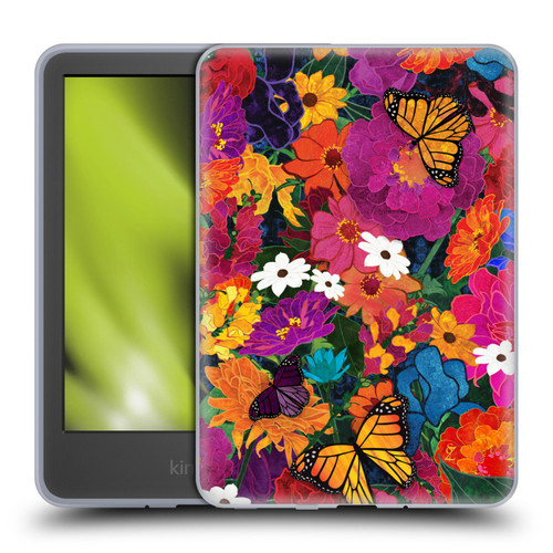 Suzan Lind Butterflies Flower Collage Soft Gel Case for Amazon Kindle 11th Gen 6in 2022