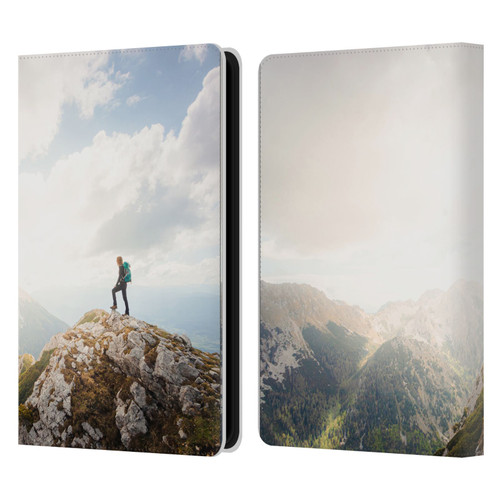 Patrik Lovrin Wanderlust Mountain Wanderer Leather Book Wallet Case Cover For Amazon Kindle Paperwhite 5 (2021)