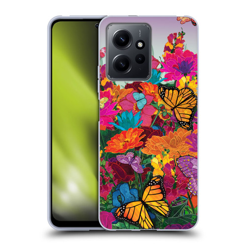 Suzan Lind Butterflies Garden Soft Gel Case for Xiaomi Redmi Note 12 4G