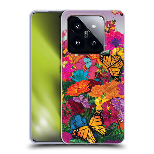 Suzan Lind Butterflies Garden Soft Gel Case for Xiaomi 14 Pro