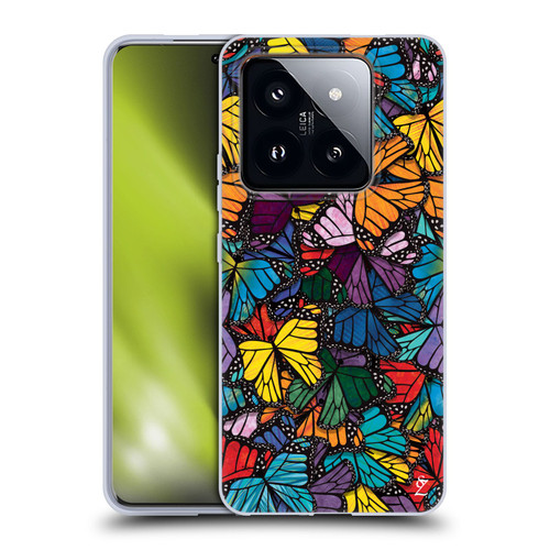 Suzan Lind Butterflies Monarch Soft Gel Case for Xiaomi 14 Pro